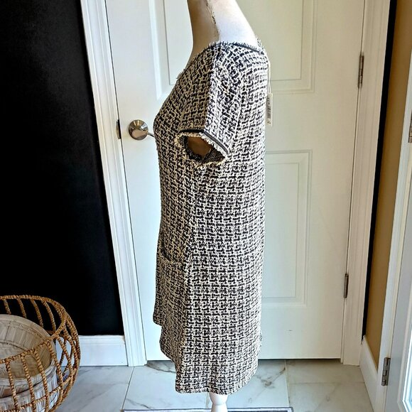 NEW! OLD MONEY TWEED SHEATH DRESS Max STUDIO - Picture 2 of 4